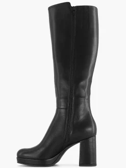 New Zwarte Lange Laars Hak Dames Laarzen