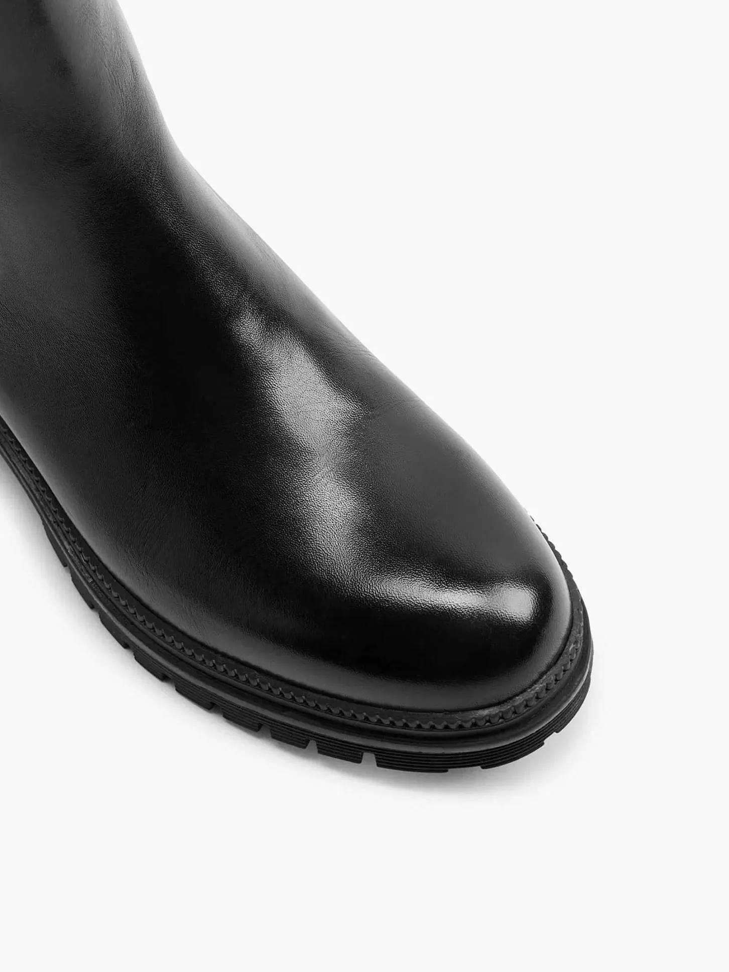 New Zwarte Leren Chelsea Boot Dames Enkellaarzen & Boots