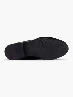 Clearance Zwarte Leren Chelsea Boot Dames Enkellaarzen & Boots