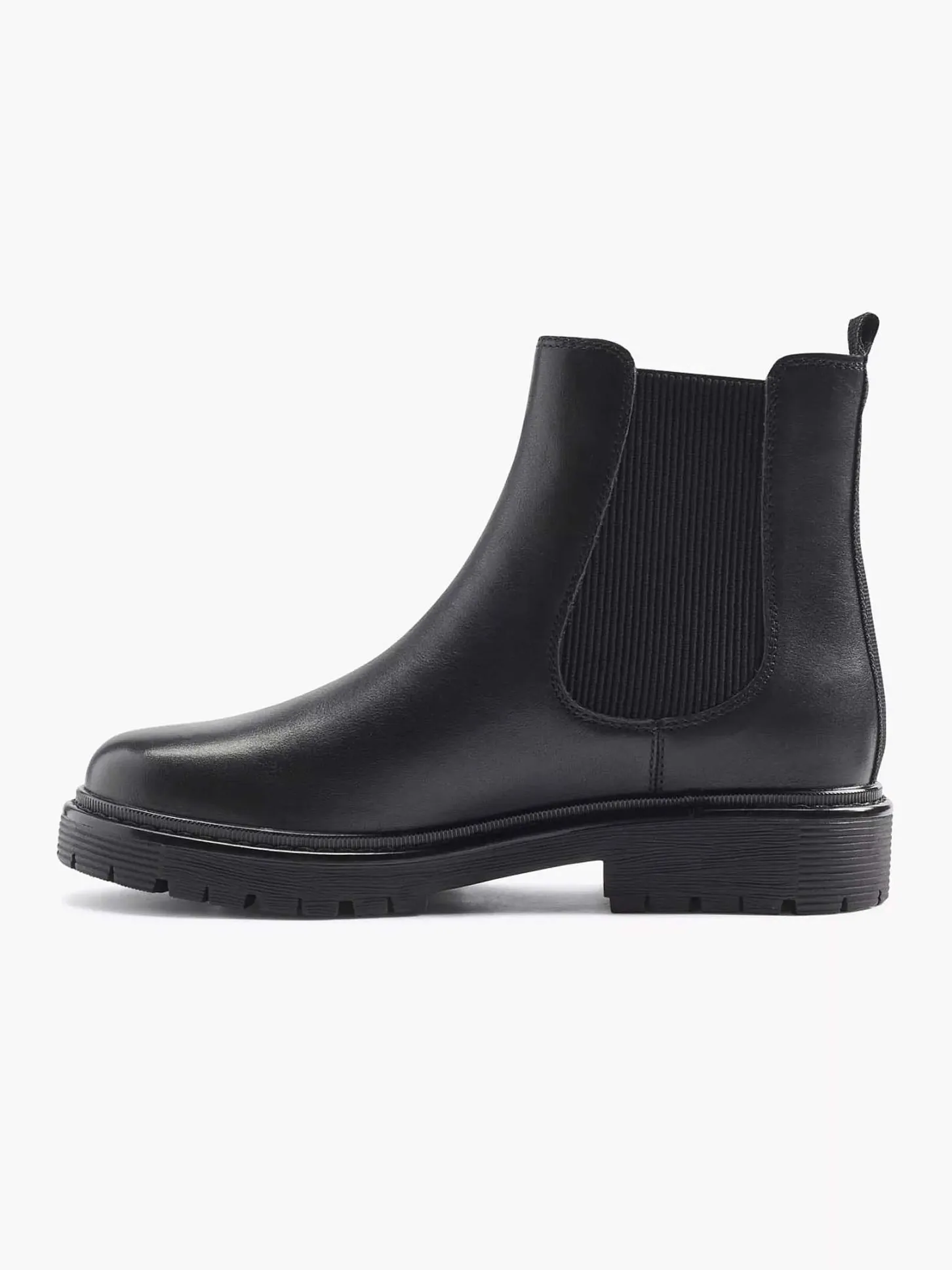 New Zwarte Leren Chelsea Boot Dames Enkellaarzen & Boots