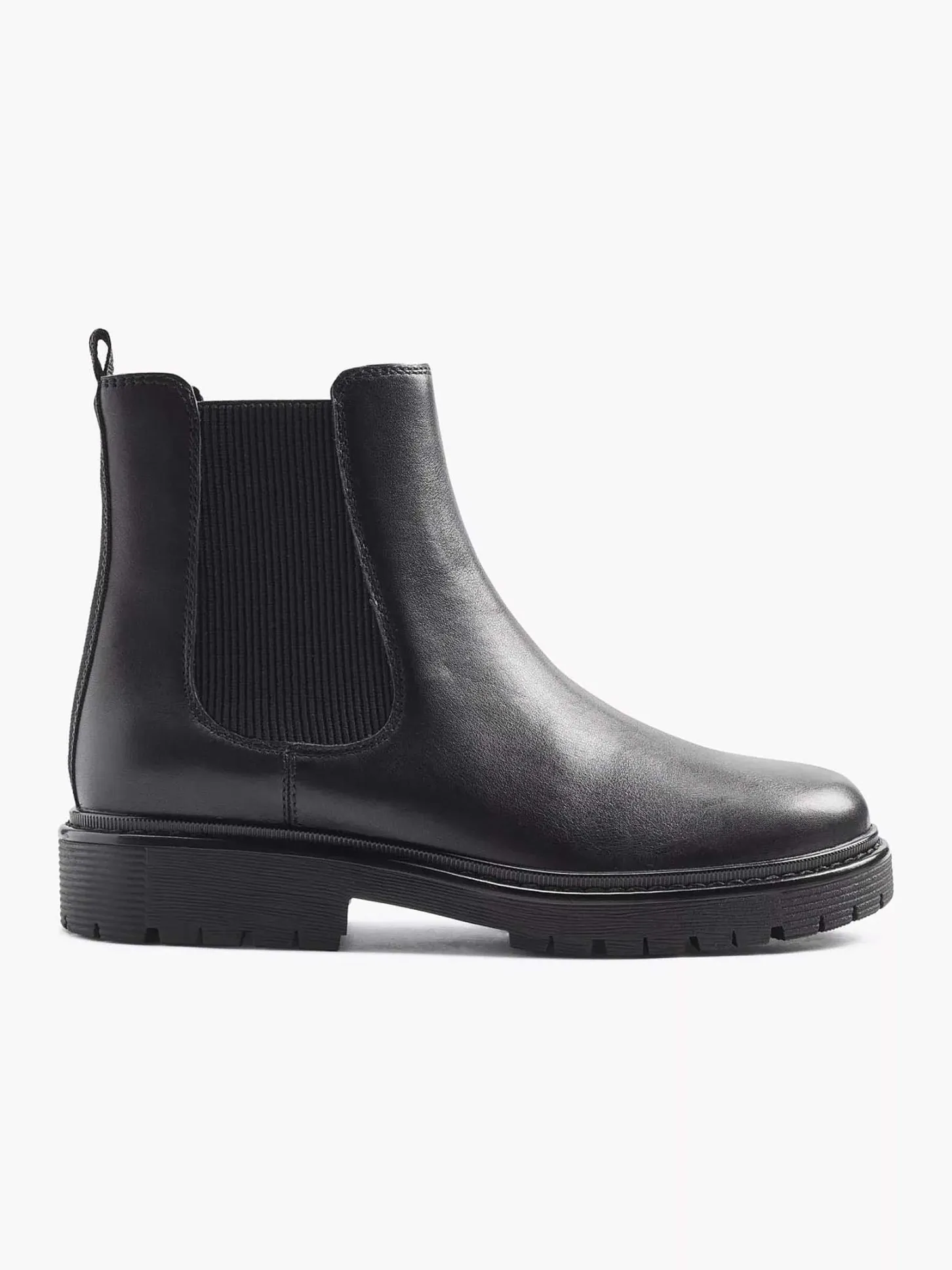 New Zwarte Leren Chelsea Boot Dames Enkellaarzen & Boots
