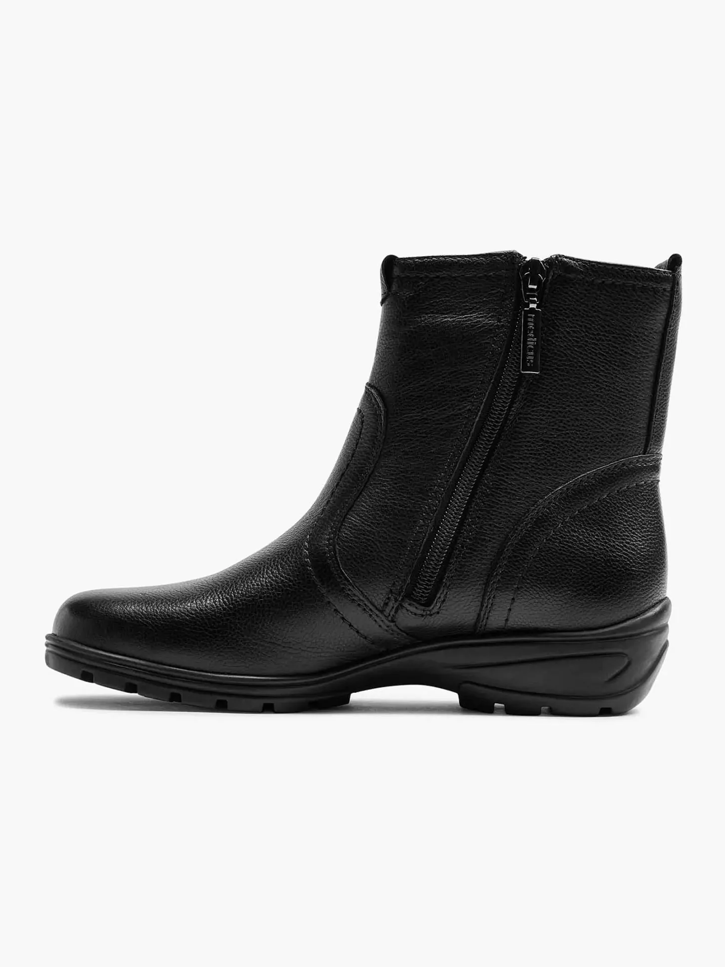Best Zwarte Leren Comfort Enkelboot Dames Comfort Schoenen