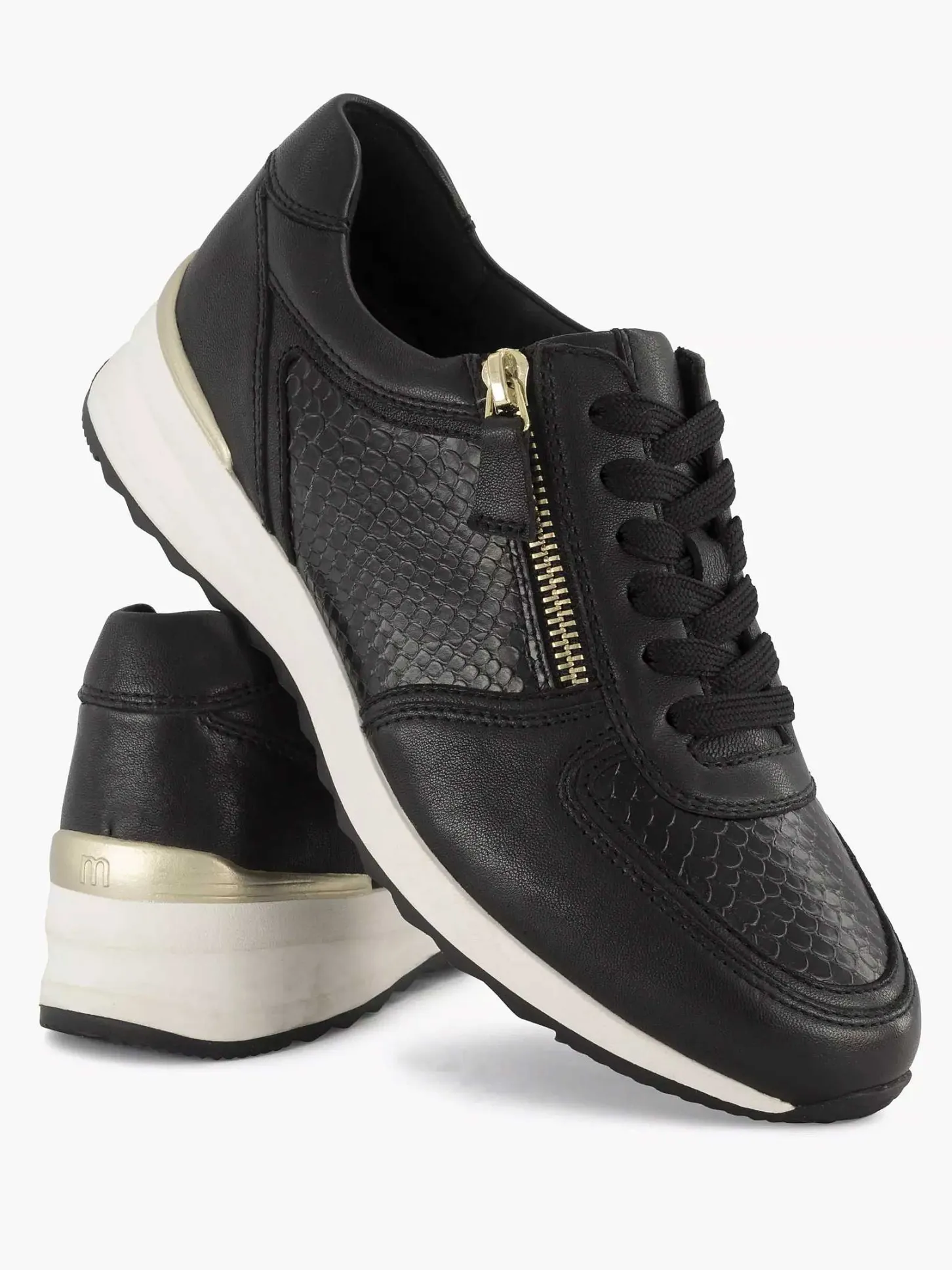 Best Zwarte Leren Comfort Sneaker Dames Comfort Schoenen