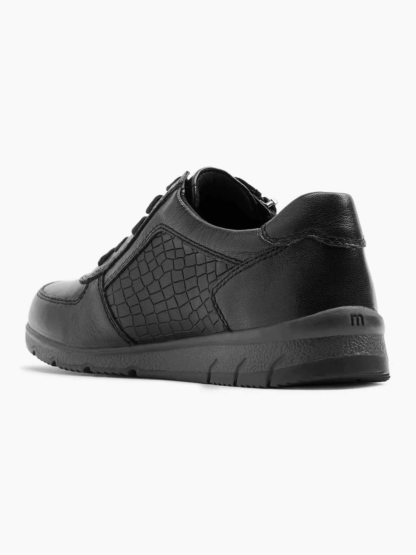 New Zwarte Leren Comfort Sneaker Dames Comfort Schoenen