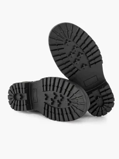 Online Zwarte Leren Veterboot Kinderen Jongensschoenen