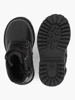 New Zwarte Leren Veterboot Kinderen Jongensschoenen