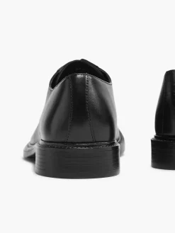 Hot Zwarte Leren Veterschoen Heren Geklede Schoenen
