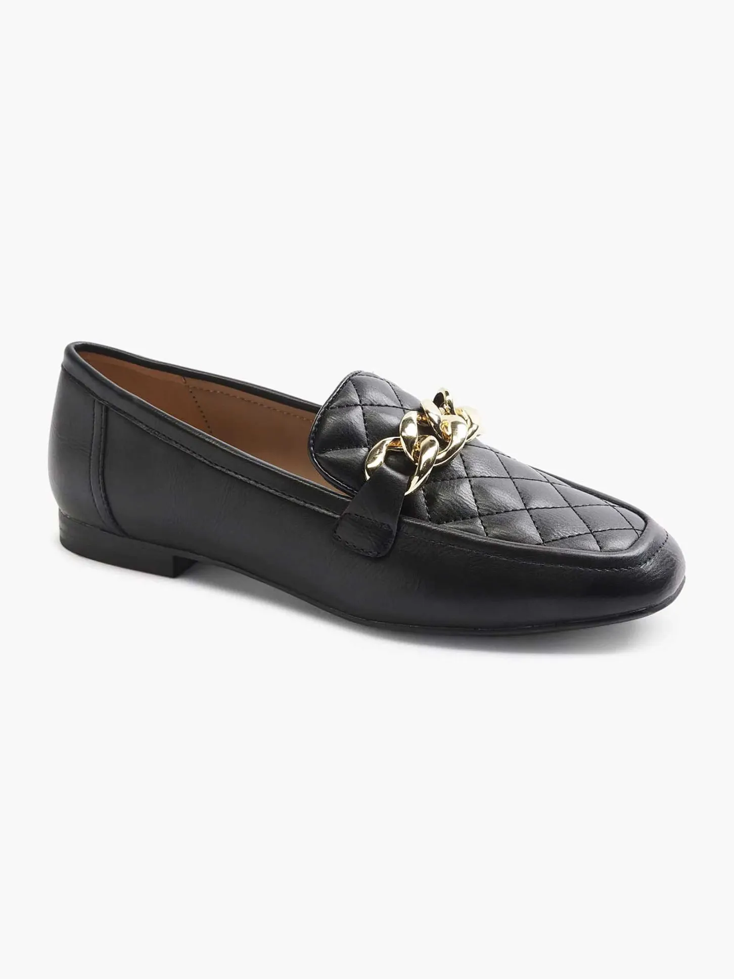 Best Zwarte Loafer Ketting Dames Instappers