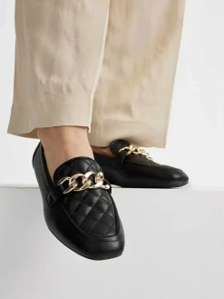 Best Zwarte Loafer Ketting Dames Instappers