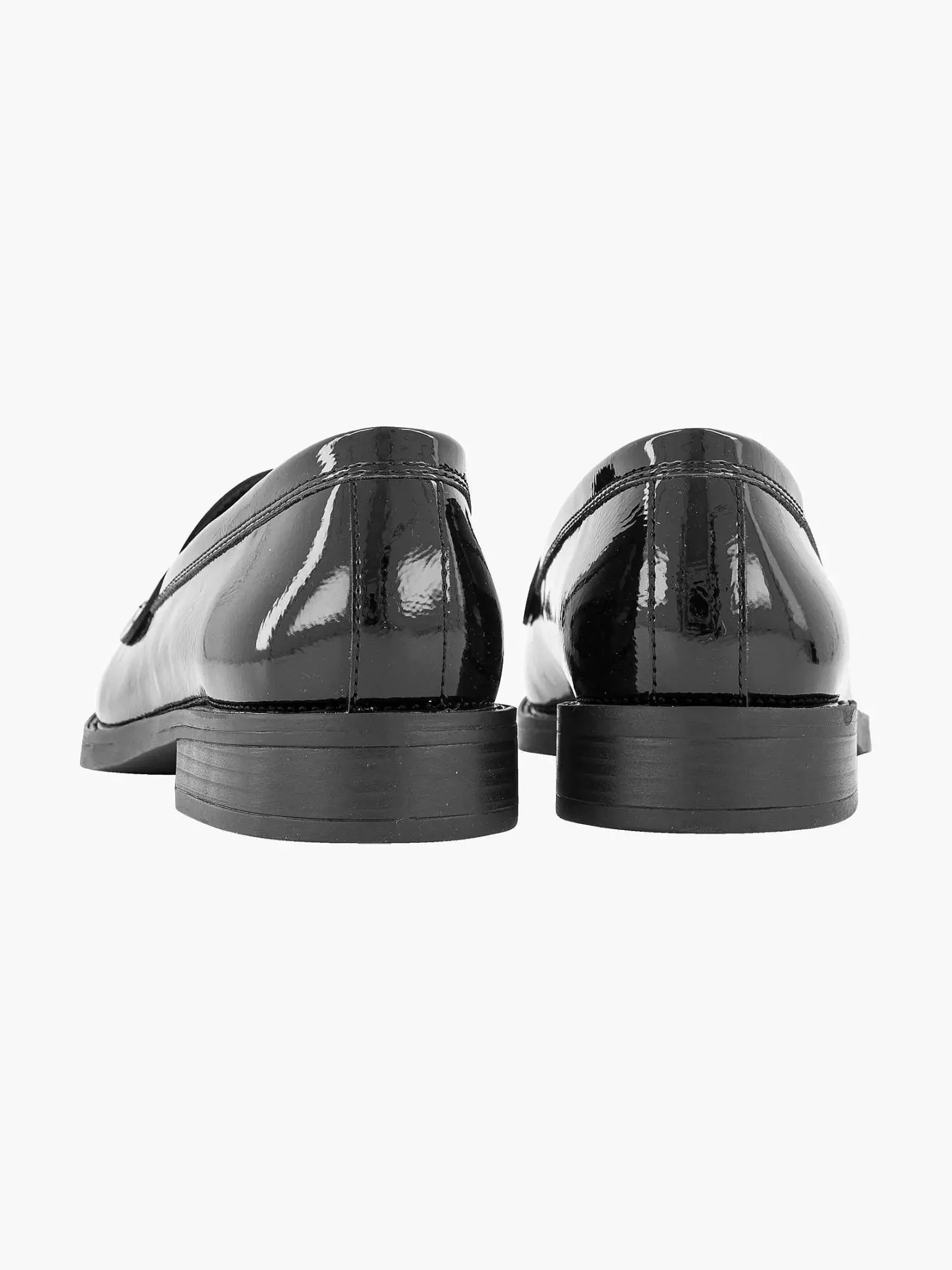 Outlet Zwarte Loafer Lak Dames Instappers