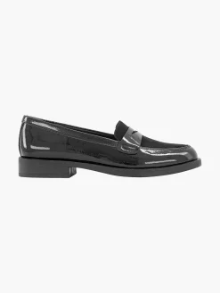 Outlet Zwarte Loafer Lak Dames Instappers