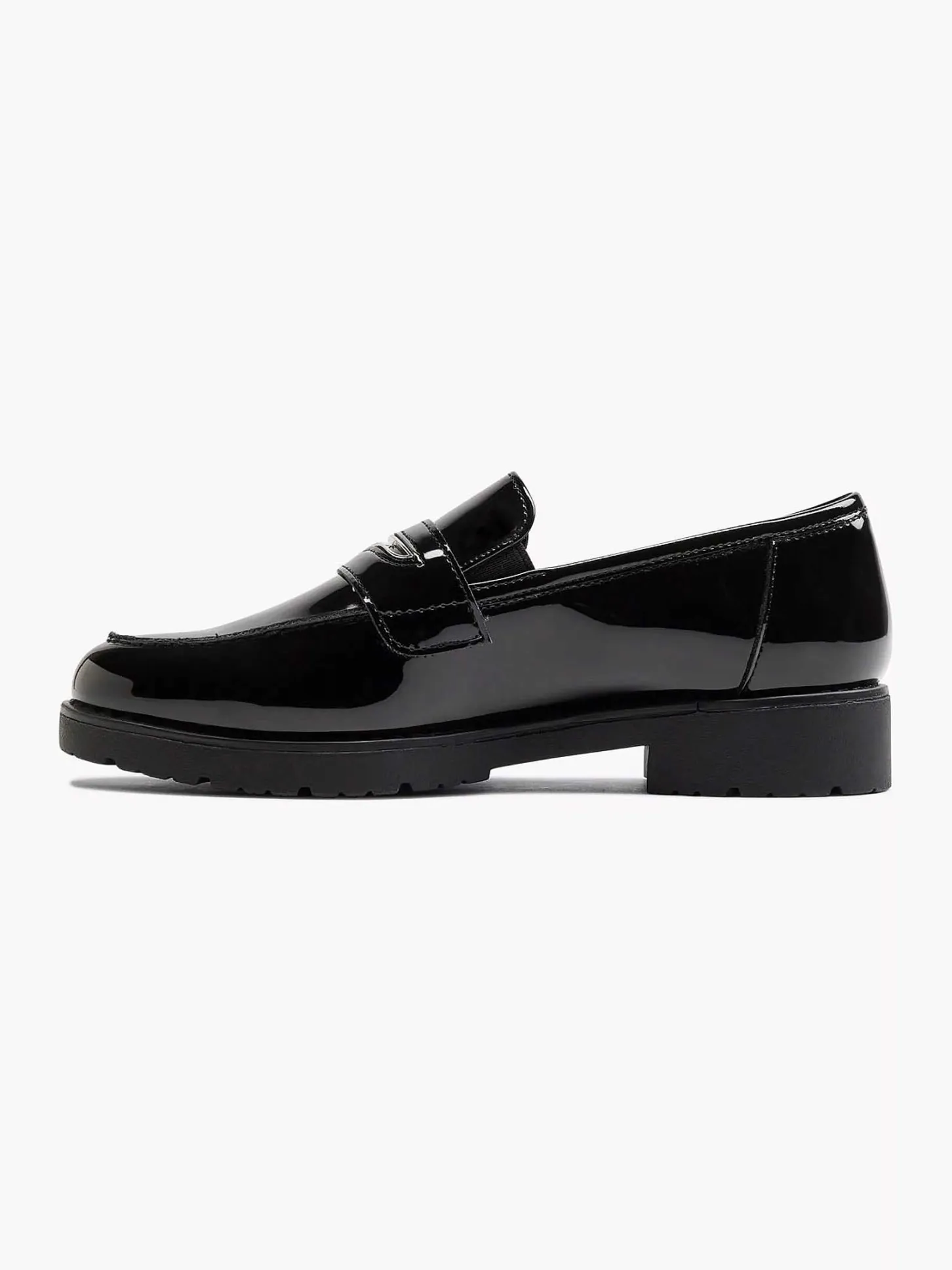 Online Zwarte Loafer Lak Dames Instappers
