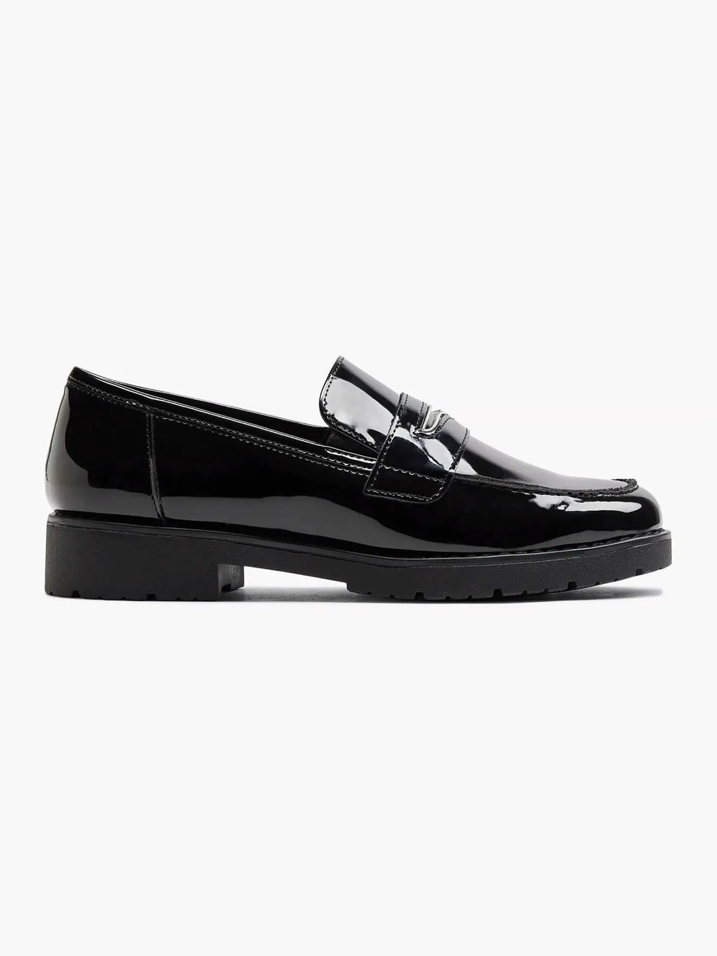 Online Zwarte Loafer Lak Dames Instappers
