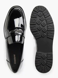 Online Zwarte Loafer Lak Dames Instappers