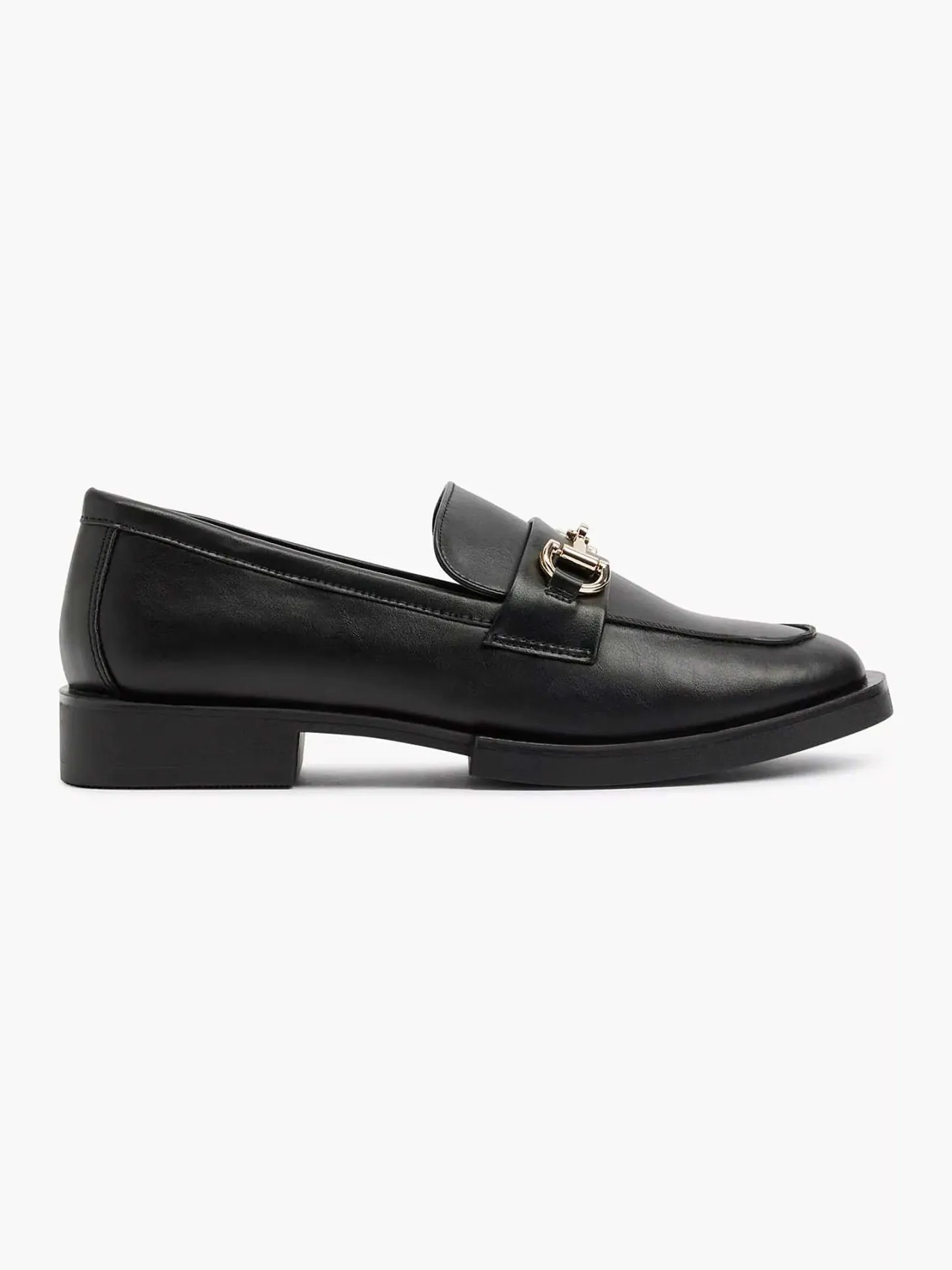 Clearance Zwarte Loafer Sierketting Dames Instappers