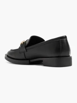 Clearance Zwarte Loafer Sierketting Dames Instappers