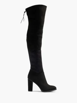 New Zwarte Overknee Laars Hak Dames Hoge Hakken