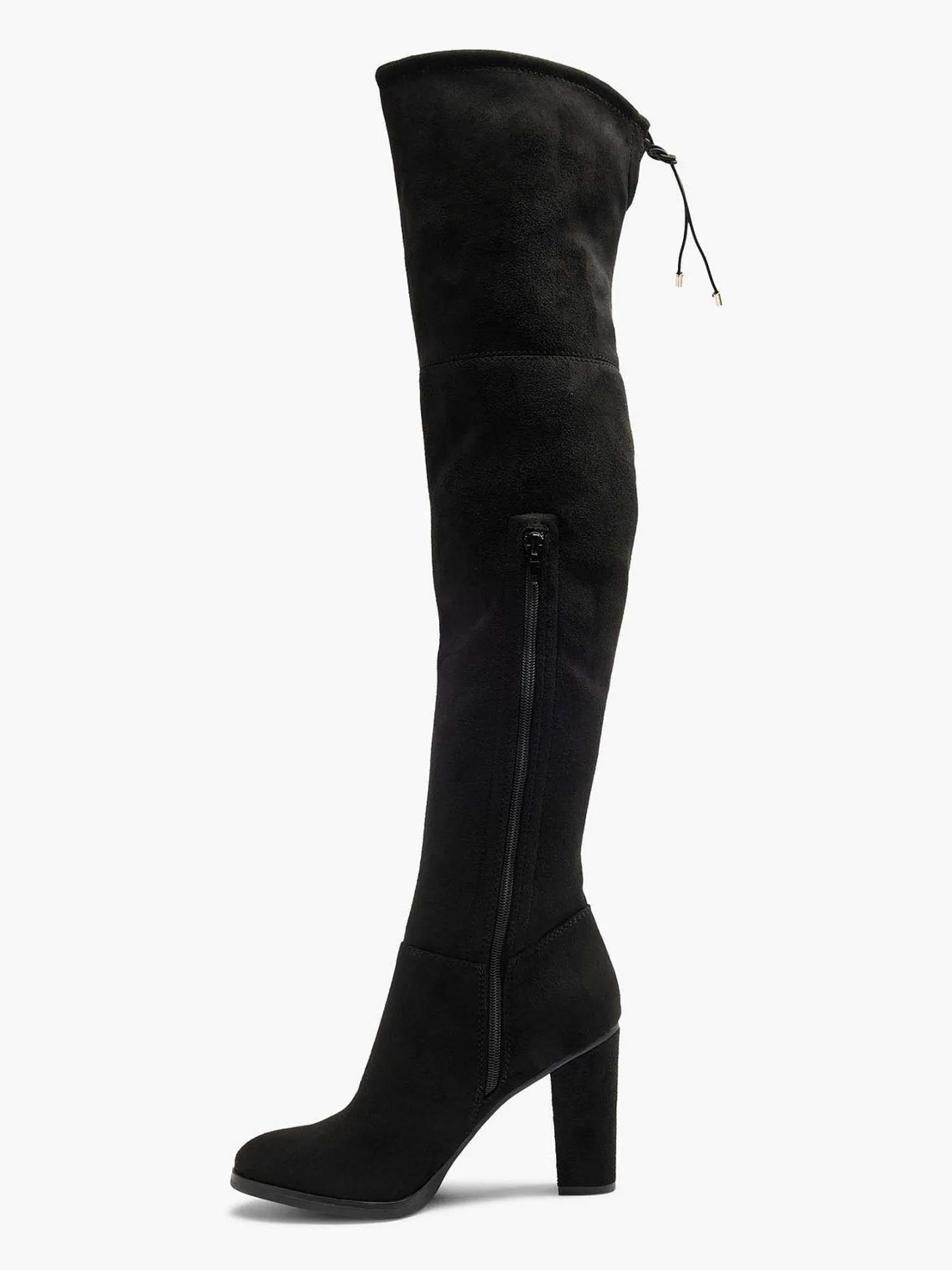 New Zwarte Overknee Laars Hak Dames Hoge Hakken