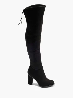 New Zwarte Overknee Laars Hak Dames Hoge Hakken