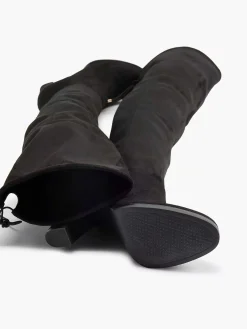 New Zwarte Overknee Laars Hak Dames Hoge Hakken