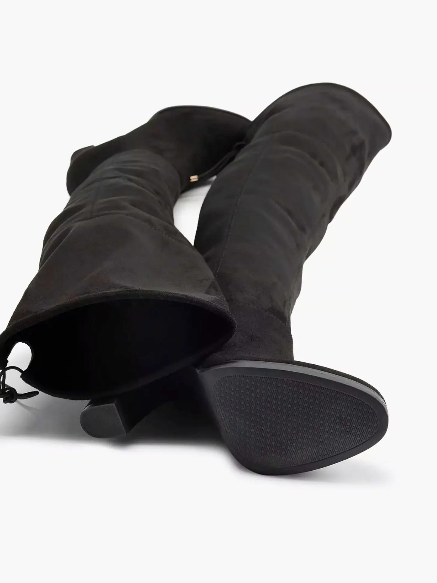 New Zwarte Overknee Laars Hak Dames Hoge Hakken