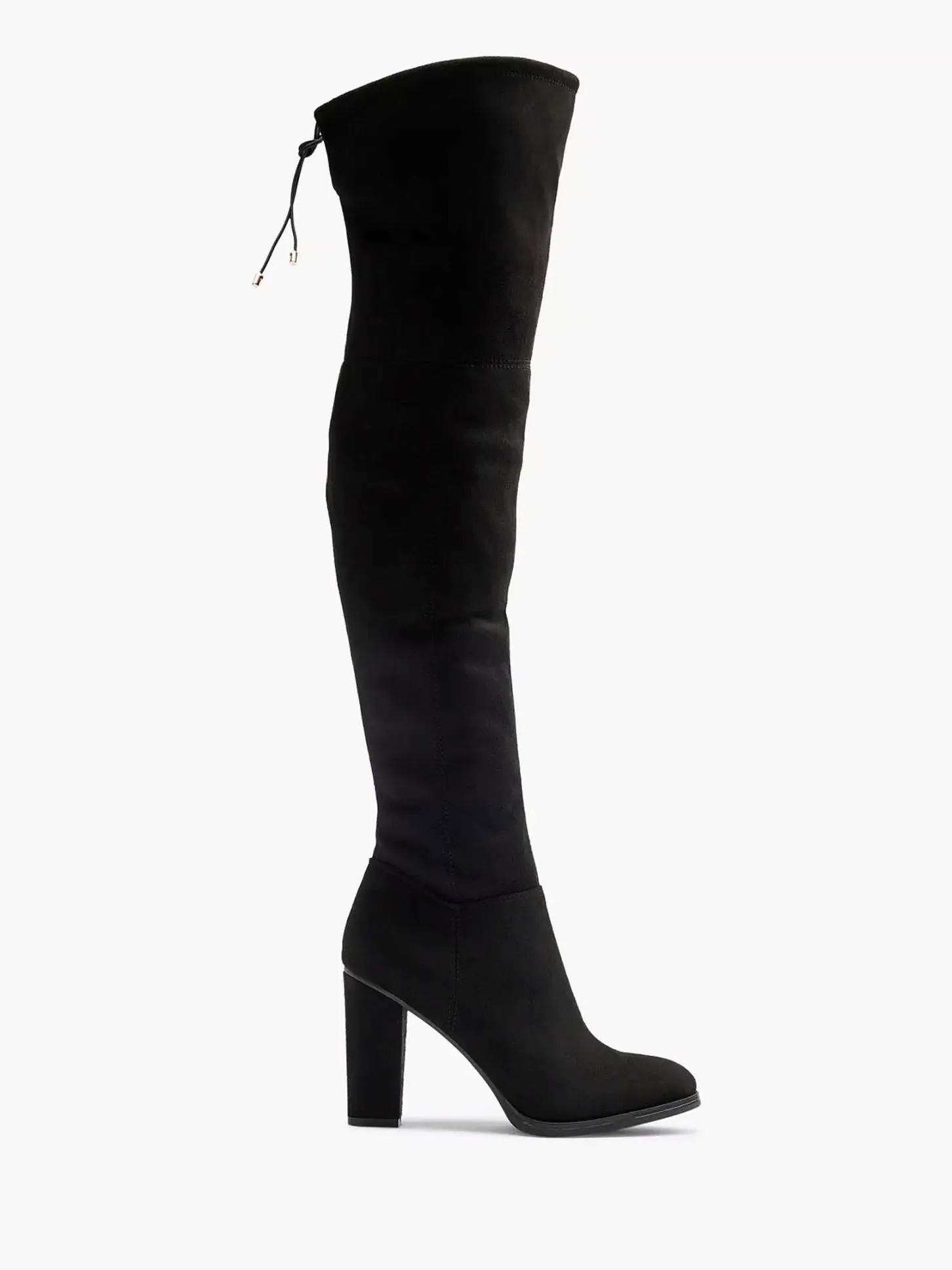 New Zwarte Overknee Laars Hak Dames Hoge Hakken