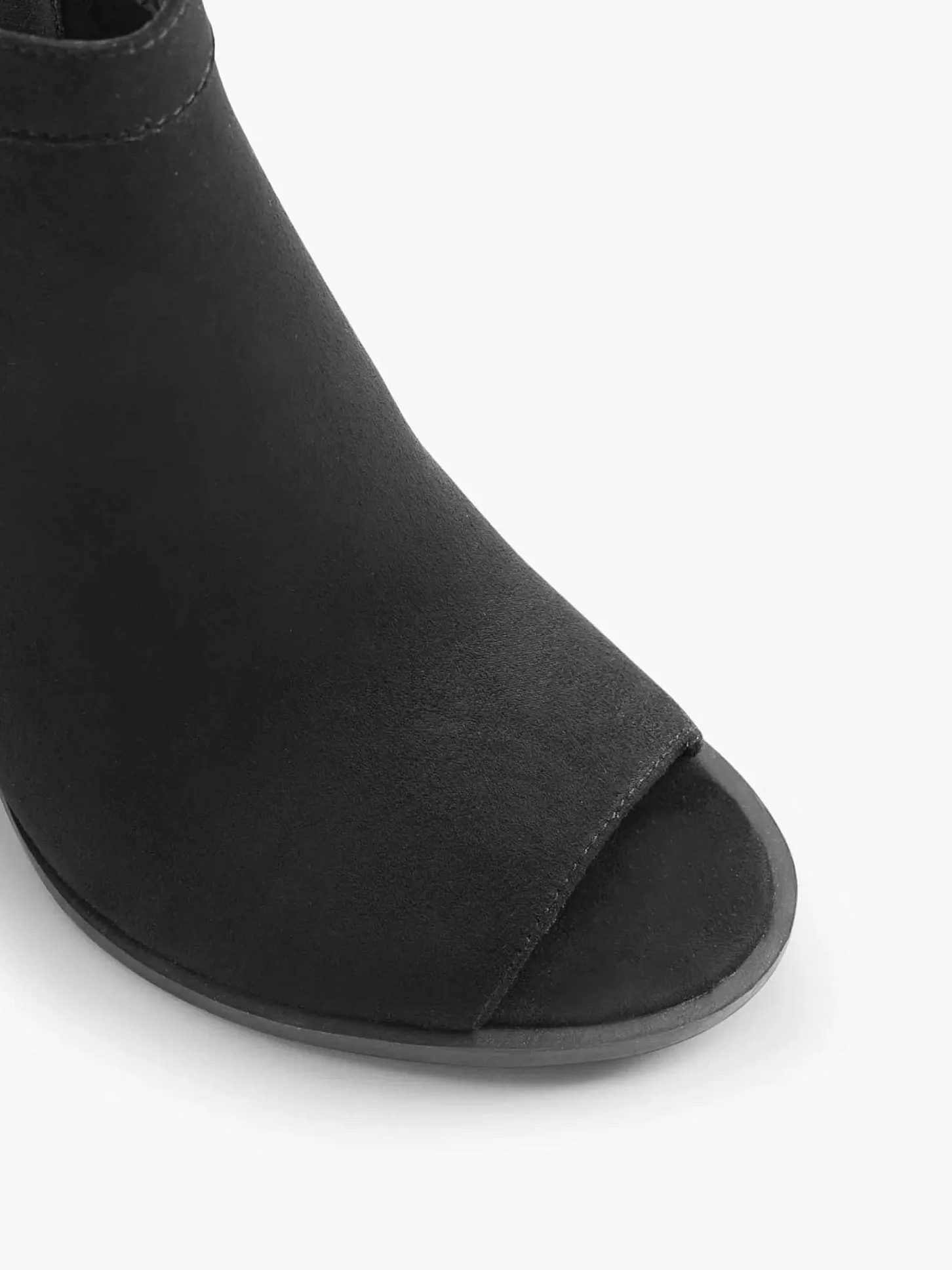 Hot Zwarte Peep Toe Sandalette Dames Sandalen