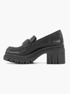 Zwarte Platform Loafer Dames Pumps