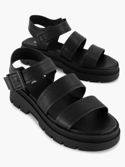 Outlet Zwarte Platform Sandaal Dames Sandalen