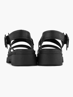 Outlet Zwarte Platform Sandaal Dames Sandalen