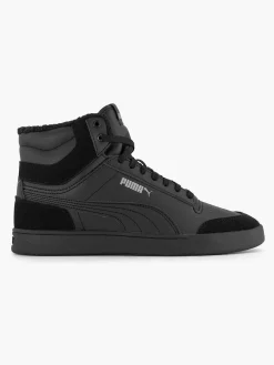 Sale Zwarte Shuffle Mid Fur Heren Sneakers