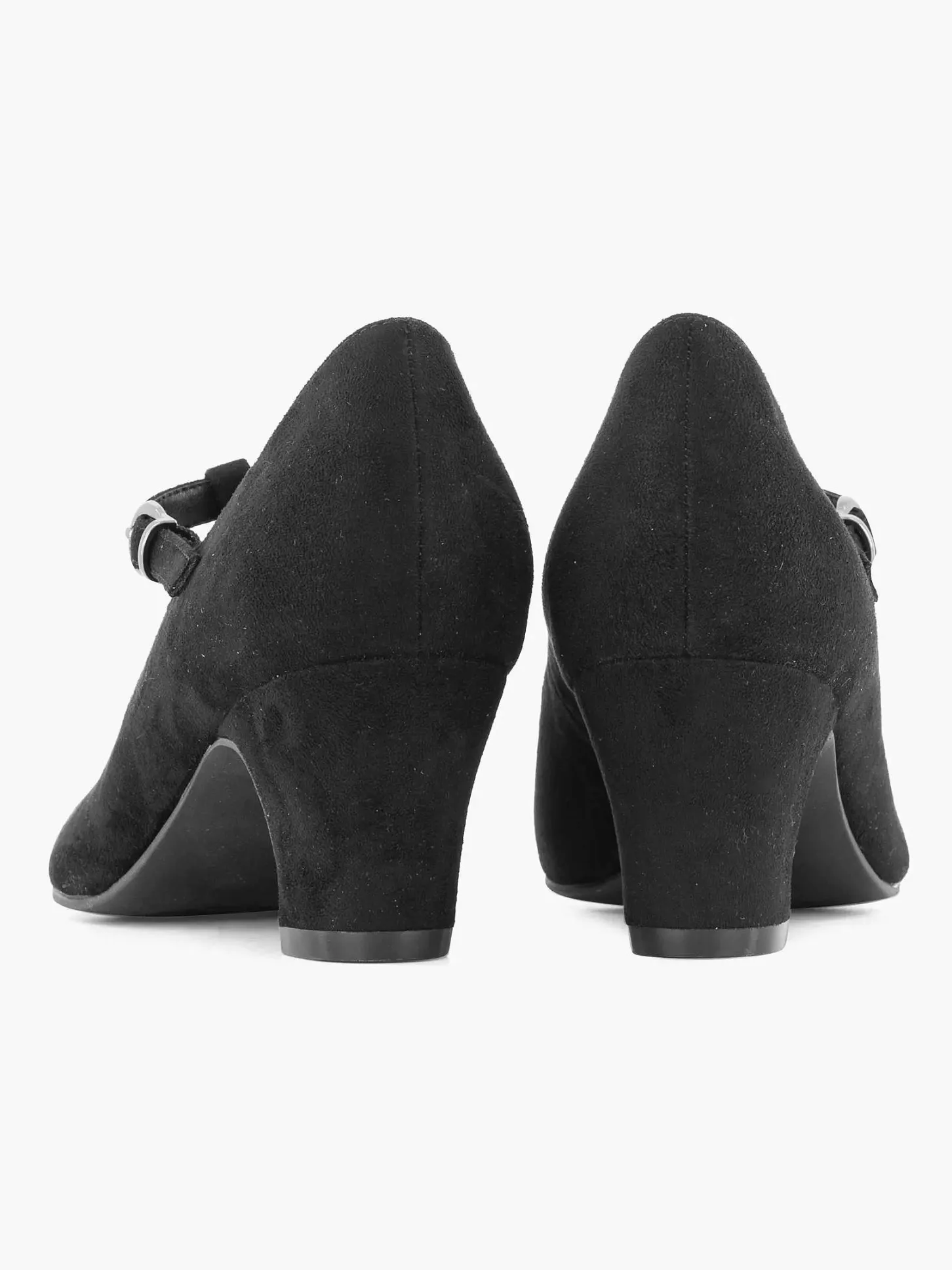 Discount Zwarte Pump Gesp Dames Hoge Hakken