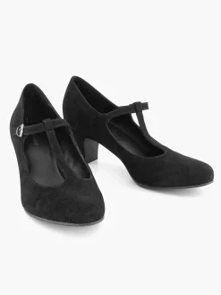 Discount Zwarte Pump Gesp Dames Hoge Hakken