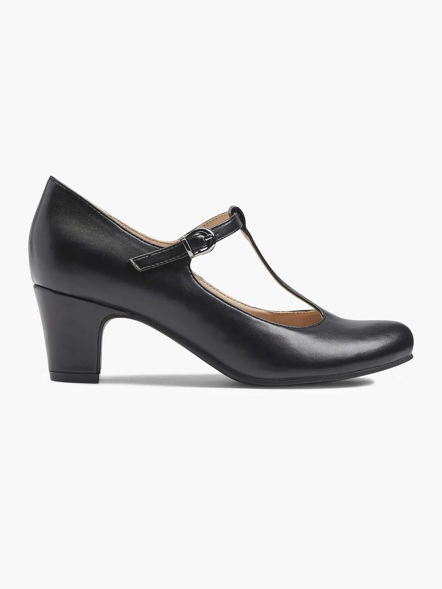 Online Zwarte Pump Gesp Dames Hoge Hakken