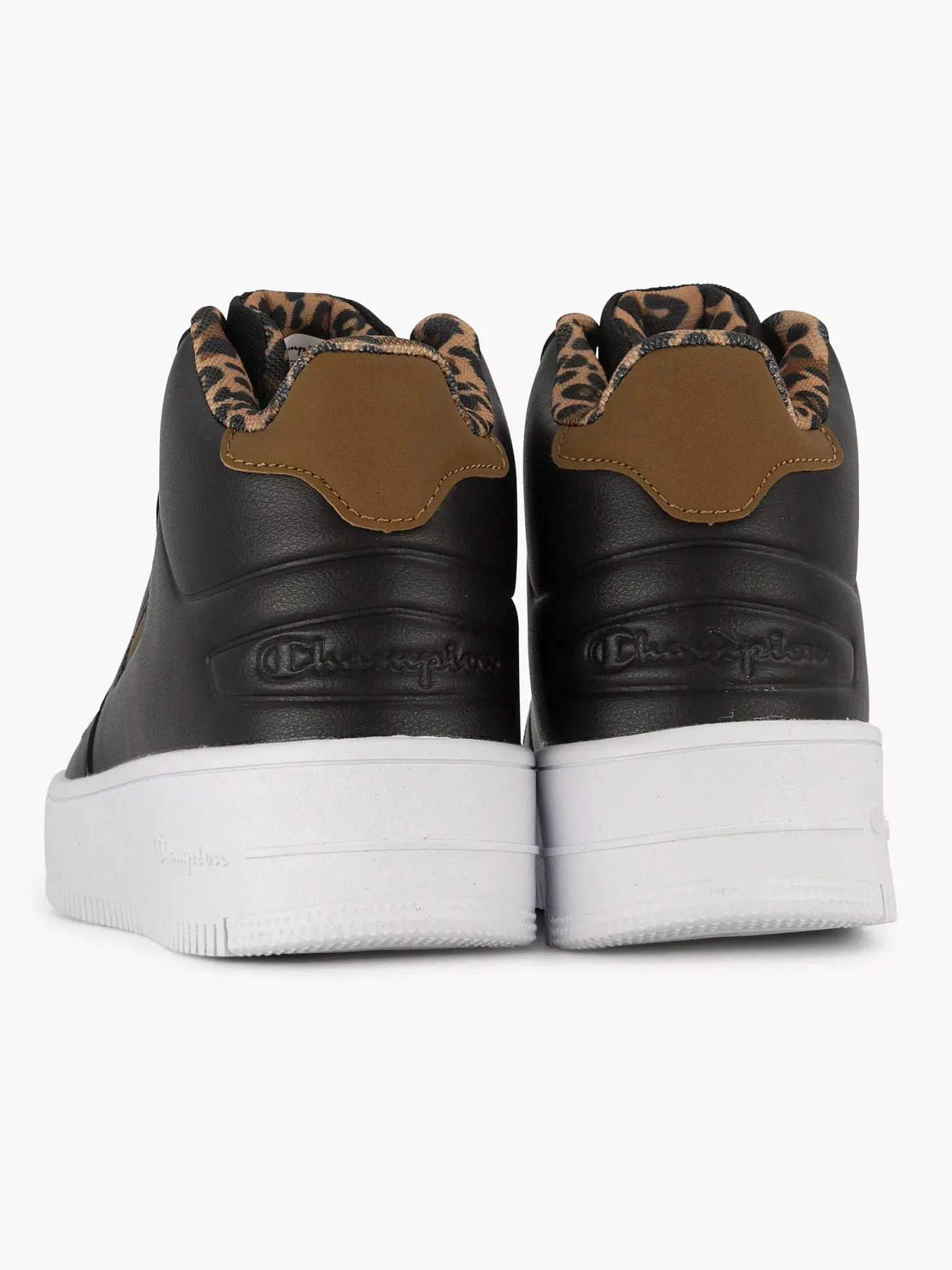 Sale Zwarte Rebound Platform Mid Animalier Dames Sneakers