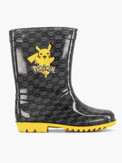 Discount Zwarte Regenlaars Pokemon Kinderen Jongensschoenen