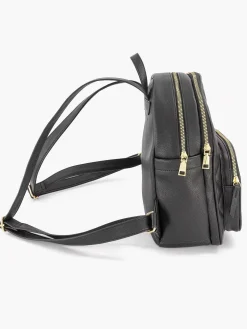 New Zwarte Rugzak Doorgestikt Dames Online Exclusive Accessoires