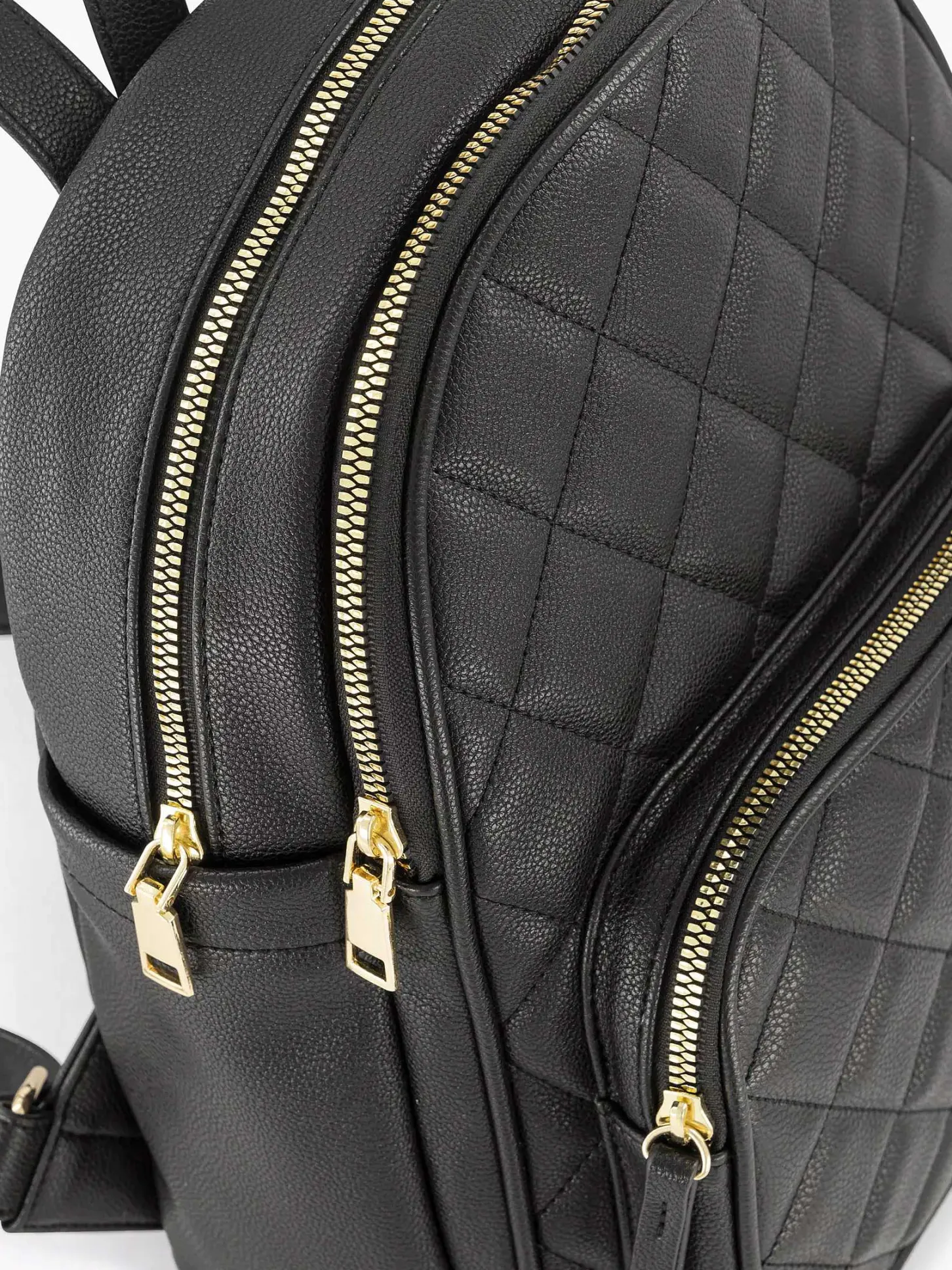 New Zwarte Rugzak Doorgestikt Dames Online Exclusive Accessoires