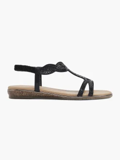 Clearance Zwarte Sandaal Dames Sandalen
