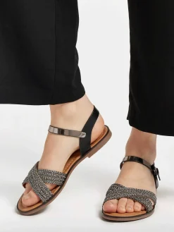 Outlet Zwarte Sandaal Dames Sandalen
