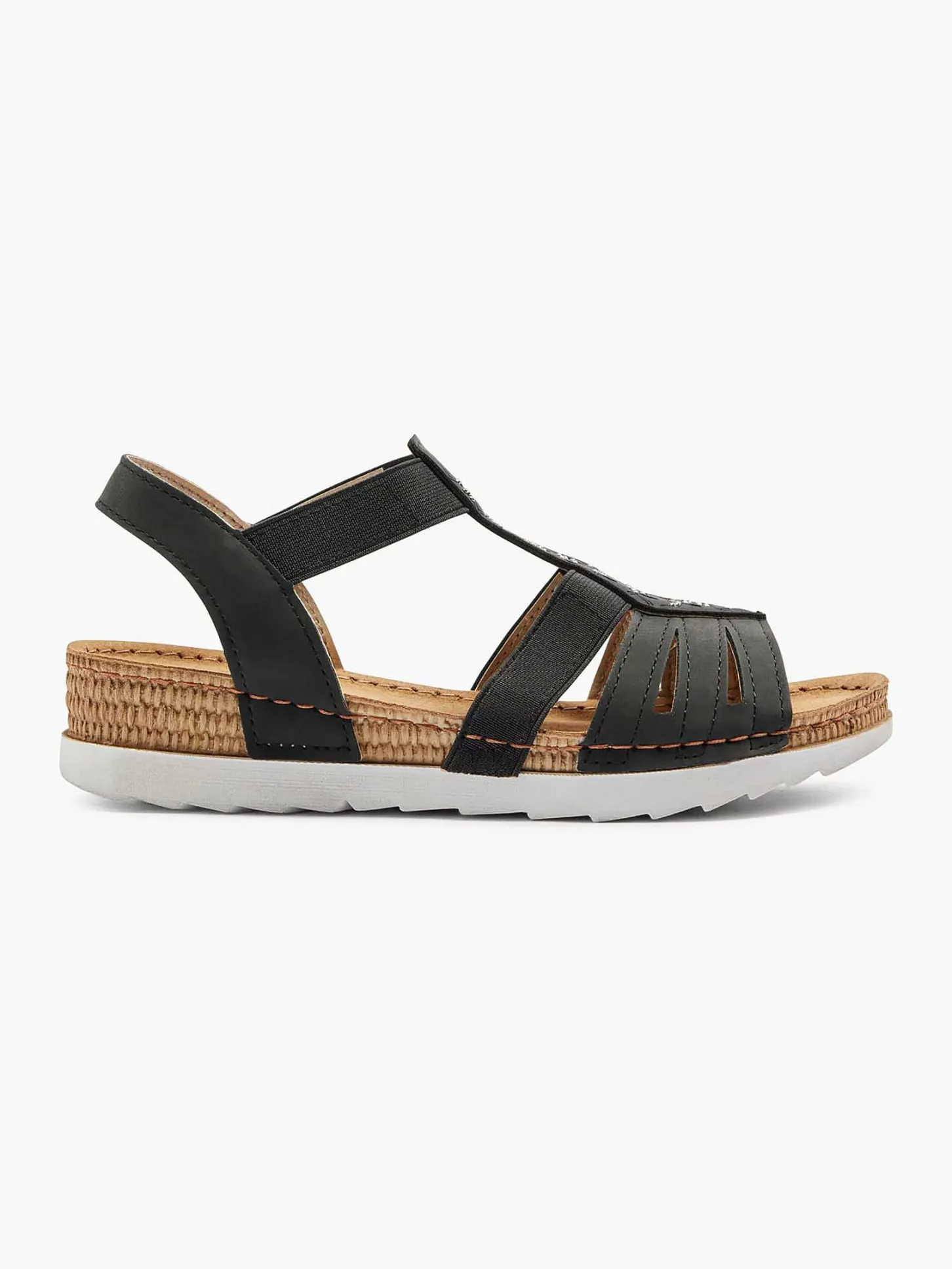 Zwarte Sandaal Dames Comfort Schoenen