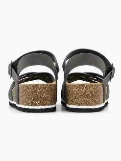Zwarte Sandaal Dames Comfort Schoenen