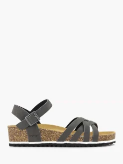 Zwarte Sandaal Dames Comfort Schoenen