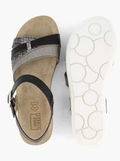 Best Zwarte Sandaal Gespsluiting Dames Sandalen