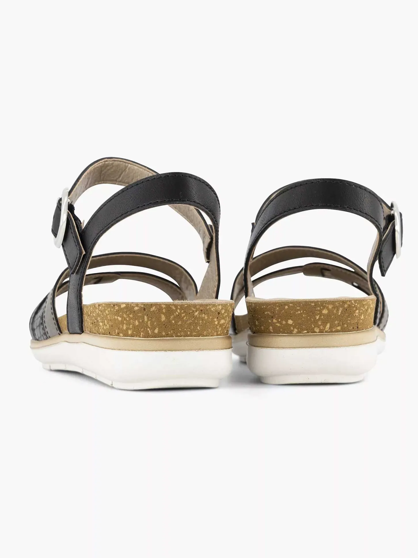 Best Zwarte Sandaal Gespsluiting Dames Sandalen