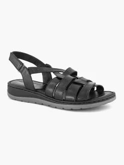 Online Zwarte Sandaal Klittenband Dames Sandalen
