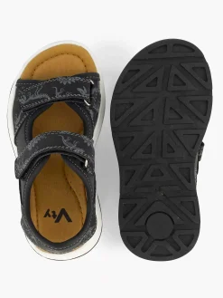 Clearance Zwarte Sandaal Print Kinderen Jongensschoenen