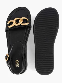 Hot Zwarte Sandaal Sierketting Dames Sandalen