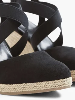 Hot Zwarte Sandaal Sleehak Dames Sandalen