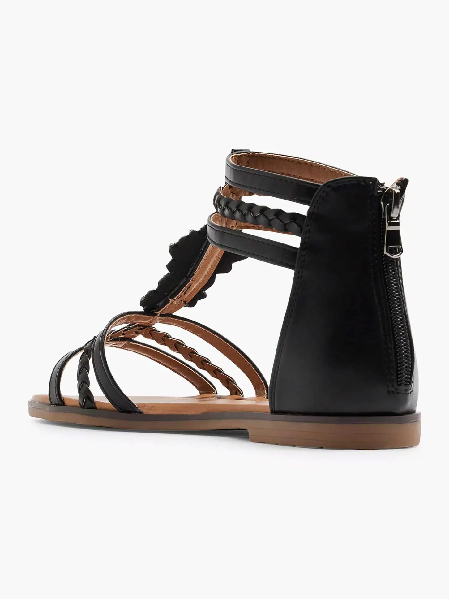 Zwarte Sandaal Steentjes Dames Sandalen